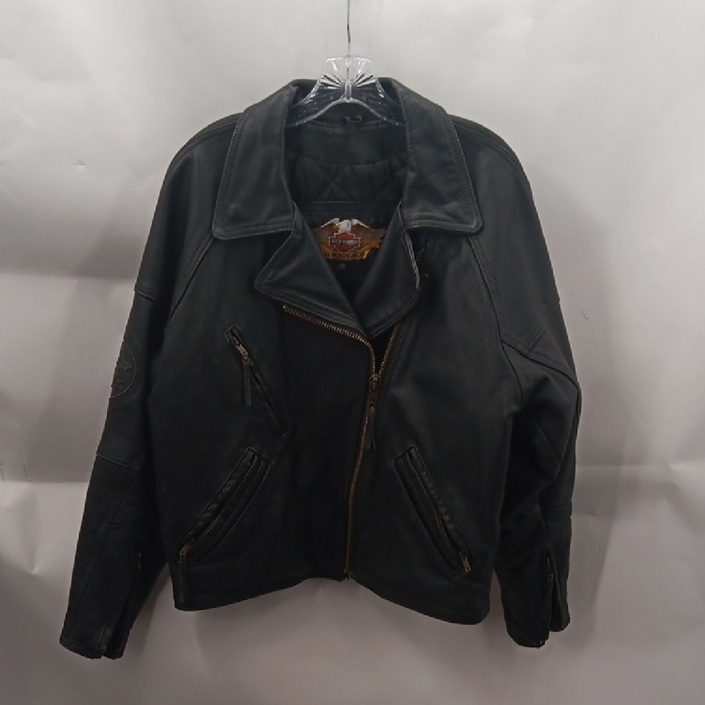 Harley-Davidson Women's Black Leather Jacket Vintage